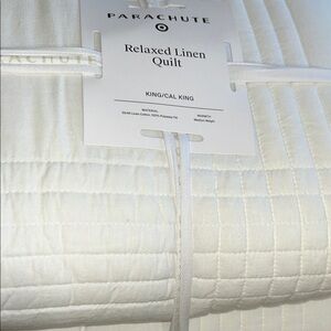 Parachute Relaxed Linen Quilt - King/Cal King - White